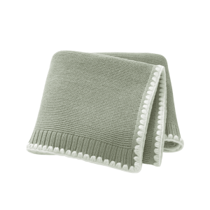 SnuggleBug Baby Knitted Swaddle – Simple, Stylish & Soft - Green