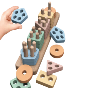 Montessori Shape & Color Sorting Stacker