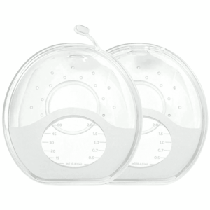 2-Piece Silicone Breast Milk Collector – Reusable & Portable