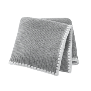 SnuggleBug Baby Knitted Swaddle – Simple, Stylish & Soft - Light Grey