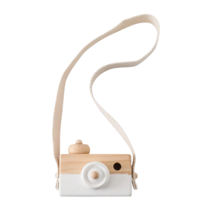 Little Explorer Simulation Wooden Camera with Cotton Strap